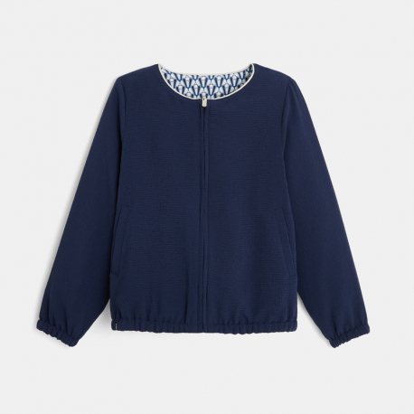 Okaidi Veste reversible zippee bleu fille