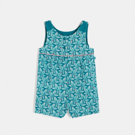 Obaibi Combi courte imprimee vert bebe fille