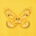 Okaidi T-shirt a motif brode jaune fille