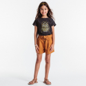 Okaidi T-shirt a motif brode jaune fille