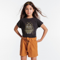 Okaidi T-shirt a motif brode jaune fille