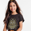 Okaidi T-shirt a motif brode jaune fille