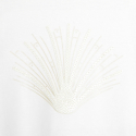 Okaidi T-shirt manches plissees motif sequin blanc fille