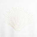 Okaidi T-shirt manches plissees motif sequin blanc fille