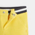 Obaibi Pantalon maille cotelee uni jaune bebe garcon