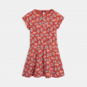 Okaidi Robe fluide imprime palmiers orange fille