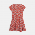 Okaidi Robe fluide imprime palmiers orange fille