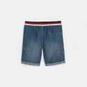 Okaidi Bermuda slim en jean bleu garcon