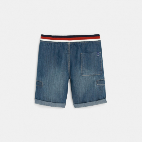 Okaidi Bermuda slim en jean bleu garcon
