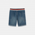 Okaidi Bermuda slim en jean bleu garcon