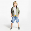 Okaidi Bermuda slim en jean bleu garcon