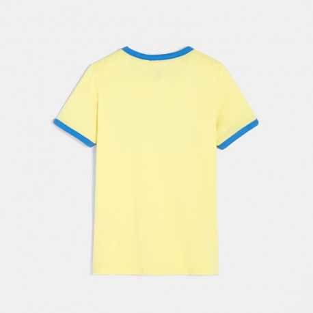 Okaidi T-shirt a message jaune garcon