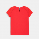 Okaidi T-shirt detail broderie anglaise blanc fille