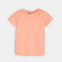 Okaidi T-shirt detail broderie anglaise blanc fille