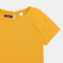 Okaidi T-shirt detail broderie anglaise blanc fille