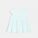Obaibi Blouse rayΓ©e brodΓ©e bleue bΓ©bΓ© fille