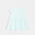 Obaibi Blouse rayΓ©e brodΓ©e bleue bΓ©bΓ© fille
