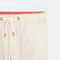 Okaidi Bermuda en toile a taille elastiquee bleu garcon