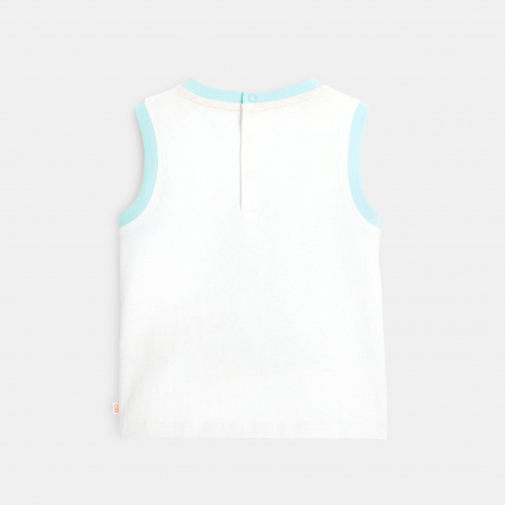 Obaibi Debardeur a motif marin blanc bebe garcon
