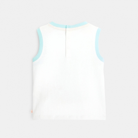 Obaibi Debardeur a motif marin blanc bebe garcon
