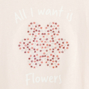 Okaidi Μπλούζα με μήνυμα "All I want is... Flowers"