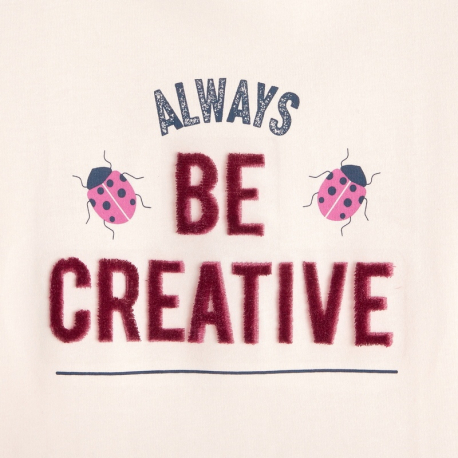 Okaidi Μπλούζα μακρυμάνικη με μήνυμα &#039;Always be positive&#039;