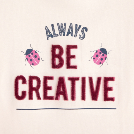 Okaidi Μπλούζα μακρυμάνικη με μήνυμα &#039;Always be positive&#039;