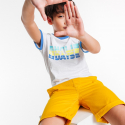 Okaidi T-shirt a message jaune garcon