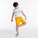 Okaidi T-shirt a message jaune garcon