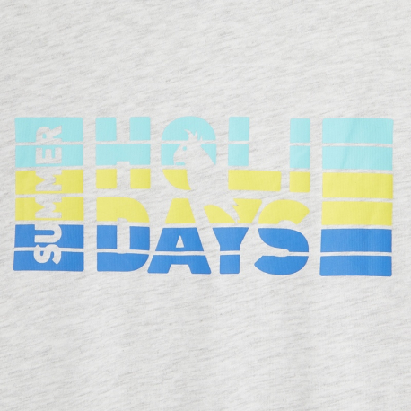 Okaidi T-shirt a message jaune garcon