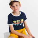 Okaidi T-shirt a message jaune garcon