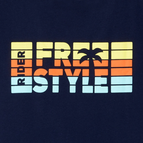Okaidi T-shirt a message jaune garcon