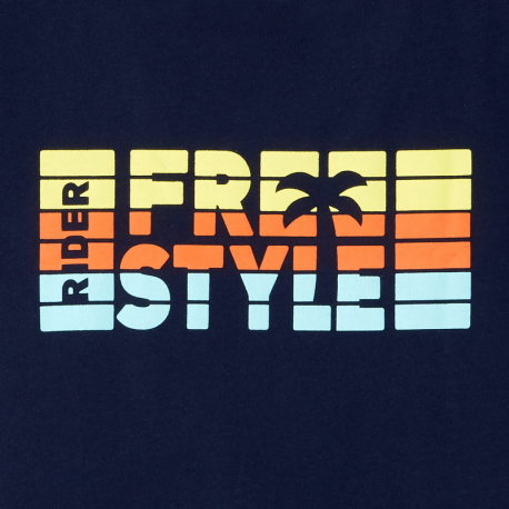 Okaidi T-shirt a message jaune garcon