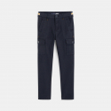 Okaidi Pantalon cargo coupe slim en toile vert garcon