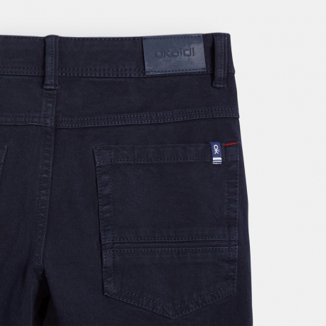 Okaidi Pantalon slim bi-stretch vert garcon