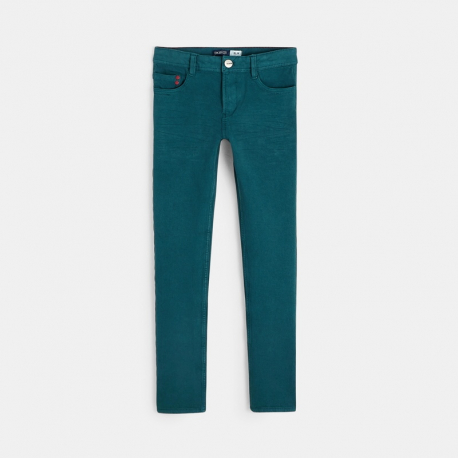 Okaidi Pantalon slim bi-stretch vert garcon