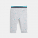 Obaibi Pantalon maille cotelee uni jaune bebe garcon