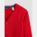 Okaidi Gilet fin col V rouge garcon