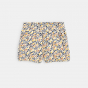 Obaibi Short velours imprime blanc bebe fille