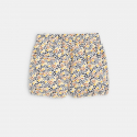 Obaibi Short velours imprime blanc bebe fille