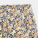 Obaibi Short velours imprime blanc bebe fille