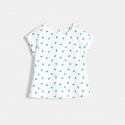 Obaibi T-shirt imprime bleu bebe fille