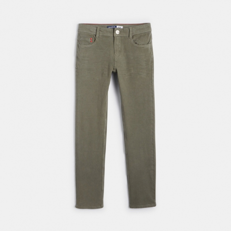 Okaidi Pantalon slim bi-stretch vert garcon