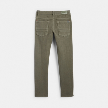 Okaidi Pantalon slim bi-stretch vert garcon