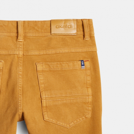 Okaidi Pantalon slim bi-stretch vert garcon