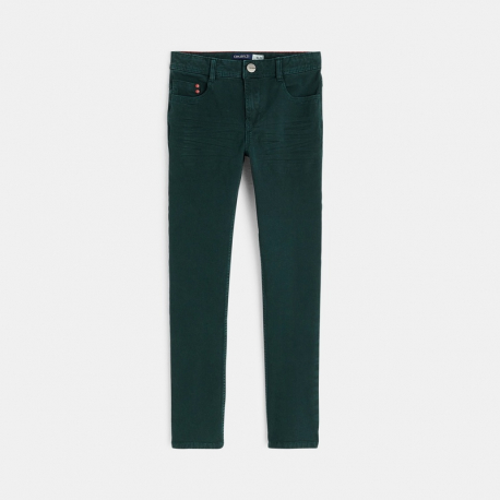 Okaidi Pantalon slim bi-stretch vert garcon