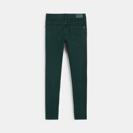 Okaidi Pantalon slim bi-stretch vert garcon