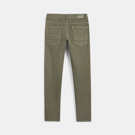 Okaidi Pantalon slim bi-stretch vert garcon