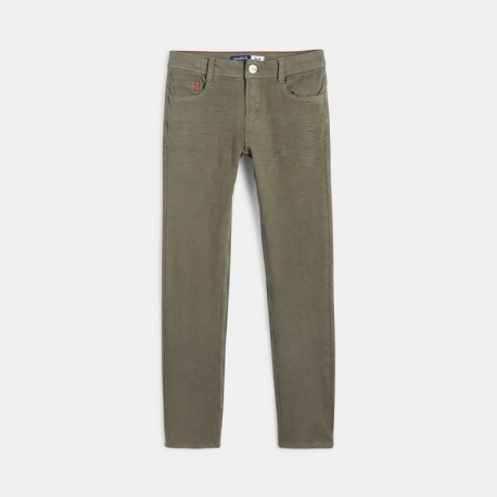 Okaidi Pantalon slim bi-stretch vert garcon