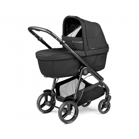 Port-bebe Peg Perego Culla Belvedere True Black και βάση στήριξης Home Stand